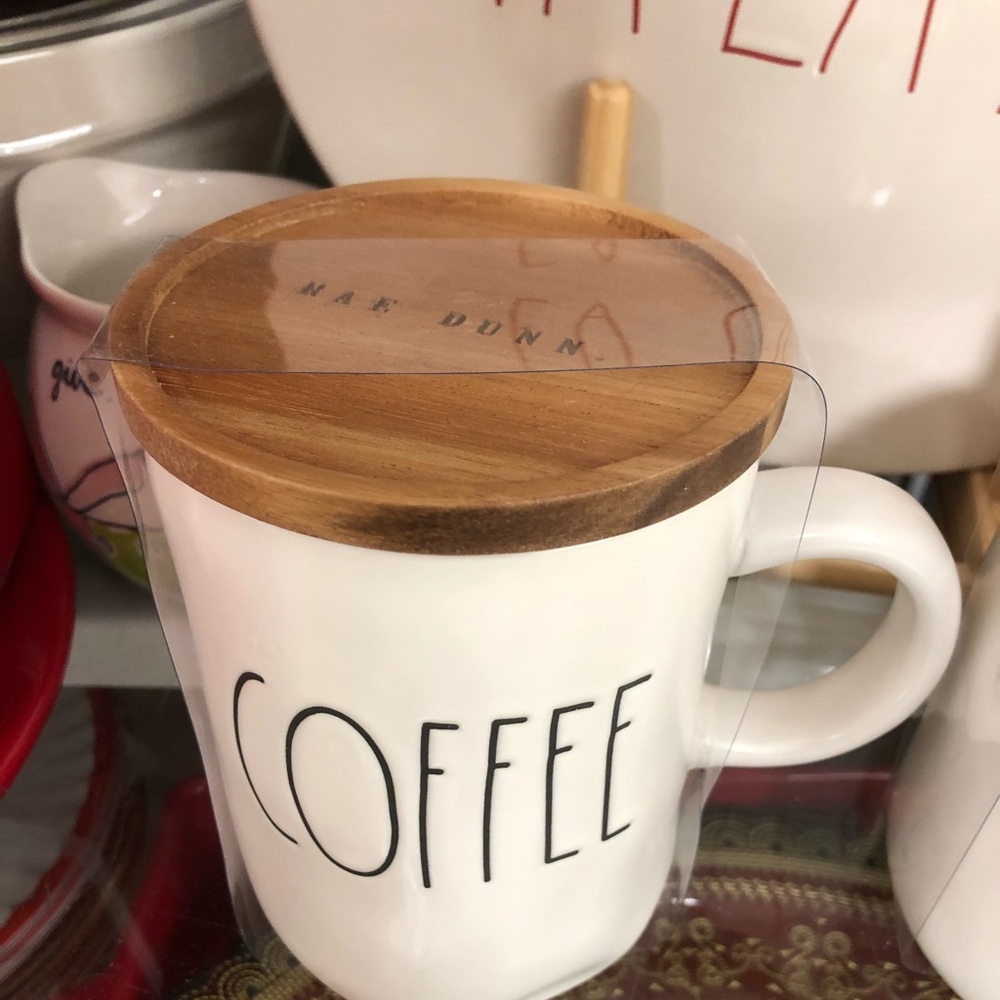 Rae Dunn Coffee Mug Wood Coaster